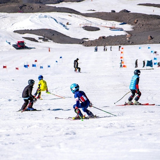 YOUTH PERFORMANCE SKIERS AT TIMBERLINE SUMMER SNOW CAMP